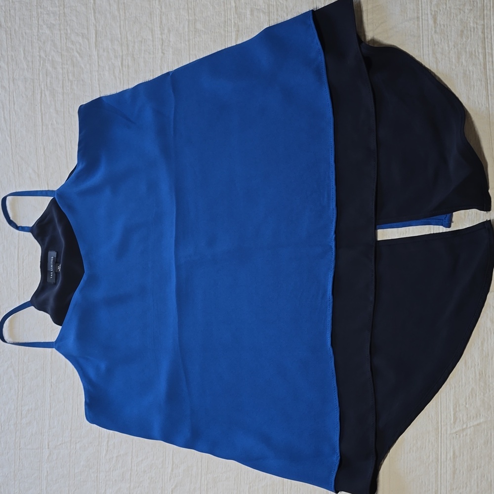 The Limited Blue and Black Layered Tank Top - Picture 4 of 8